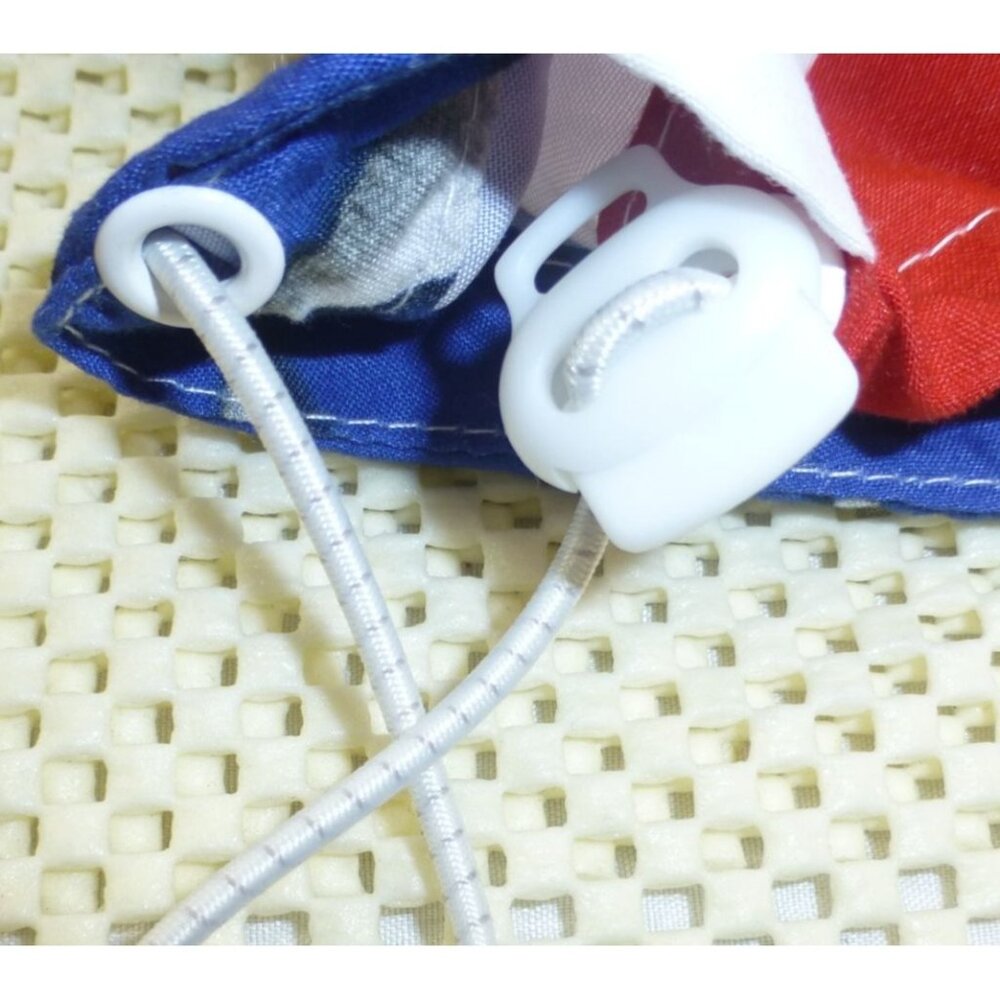 Brooklyn Cloth Stars & Stripes Flag USA Hooded Windbreaker Jacket Med Pullover - Picture 11 of 16